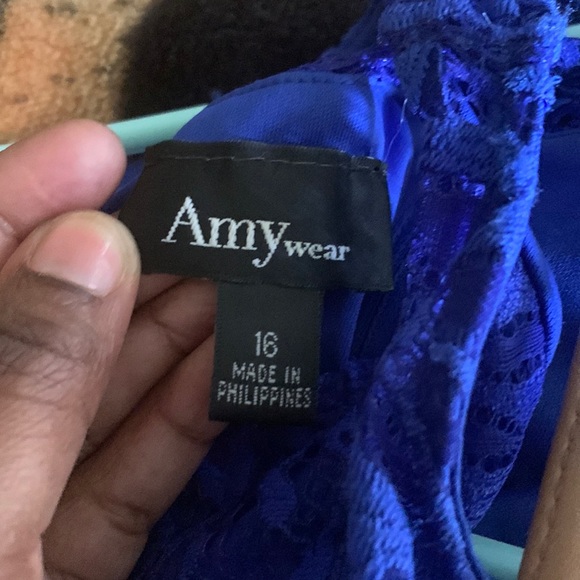 Lace Blue Dress - Picture 6 of 6